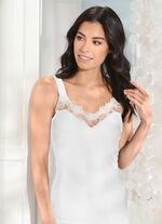 Zweierpack Hemden mit T&uuml;llstickereispitze  