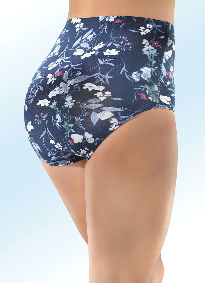 Viererpack Slips mit hübschem Blumendessin 