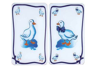 Herdabdeckplatten Gänse, 2er-Set 