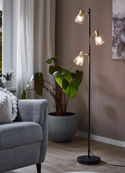 Moderne Stehlampe, 3-flammig 