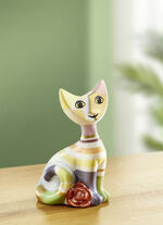 Katze mit Rose von &bdquo;Goebel&ldquo; 