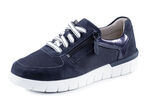 ELENA EDEN Sneaker aus Veloursleder und luftigem Textilmaterial MARINE