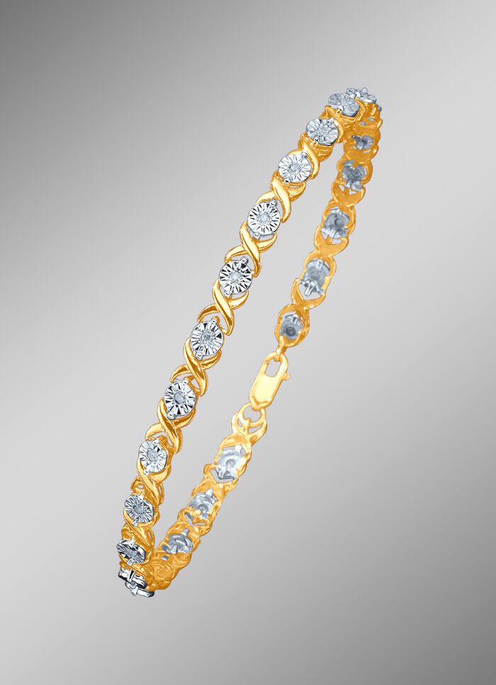 Massives Armband mit Brillanten 