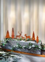 Dekostecker, 7-teilig, aus Metall in Rostoptik 