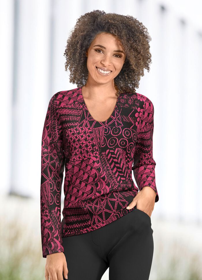 Pullover in Jacquard-Dessin 