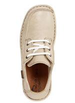 ELENA EDEN Schnürschuh aus Nappaleder mit Knitter-Struktur BEIGE