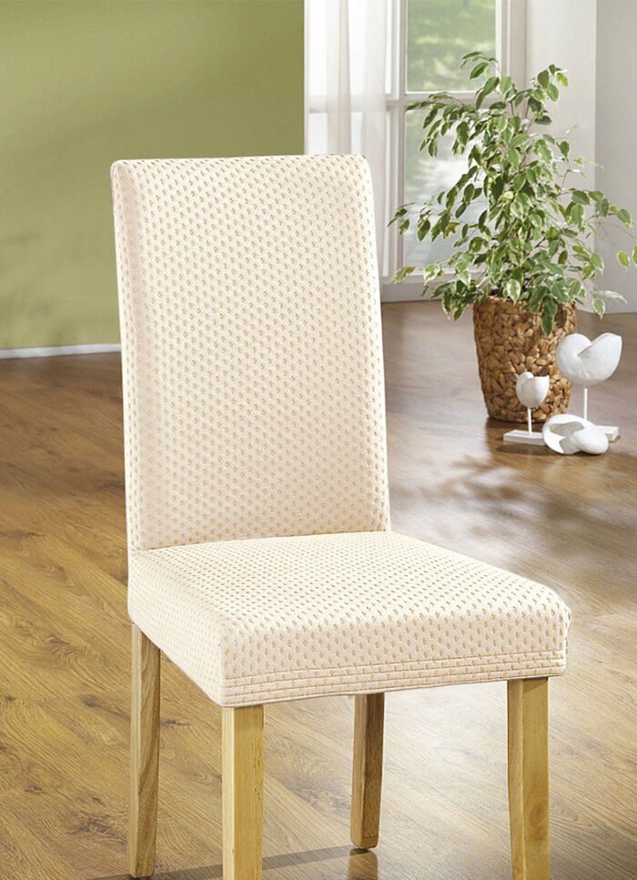 Stretch-Stuhlbezug in toller Qualität CREME