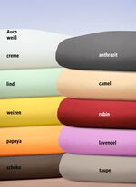 Luxuszwirn-Jersey-Spannbetttuch mit Elasthan WEISS