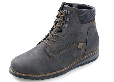 Waldläufer Schnür-Stiefelette mit Warmfutter aus reiner Baumwolle 