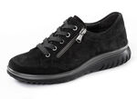 ELENA EDEN, bequeme Damen-Schnürschuhe, Weite H, mit herausnehmbarem Fussbett SCHWARZ