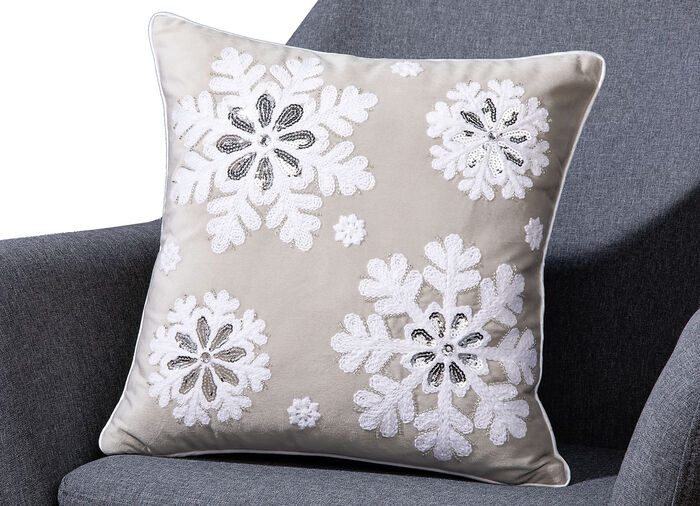 Kissenbezug in Samtoptik CREME