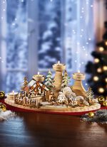 Adventsteelichthalter aus Holz 