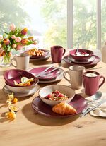 Kombi-Service, 16-teilig, aus Feinsteinzeug im Natur-Look 