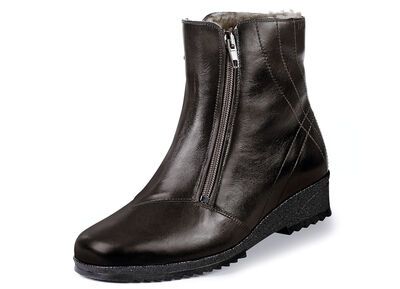 Stiefelette mit zwei seitlichen Reissverschlüssen 