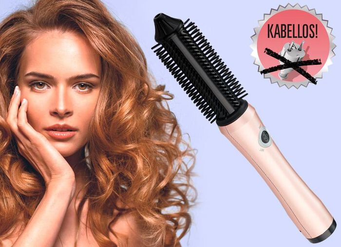 Akku-Volumen- und Lockenstyler 
