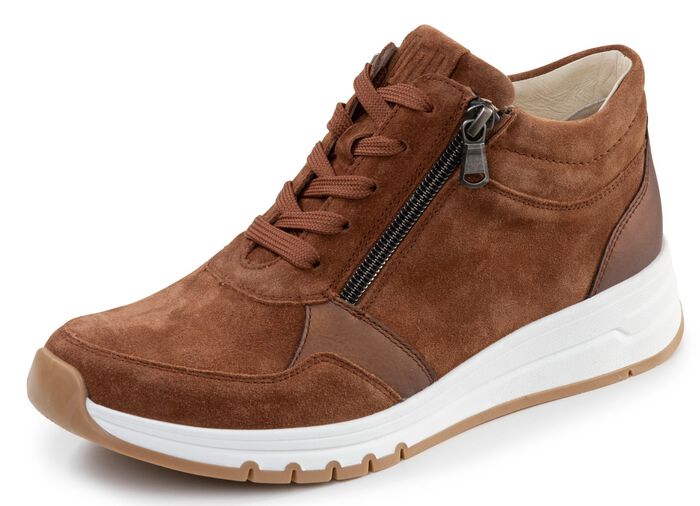 Waldl&auml;ufer, bequeme Damen-Boots, Weite H, mit herausnehmbarem Fussbett 