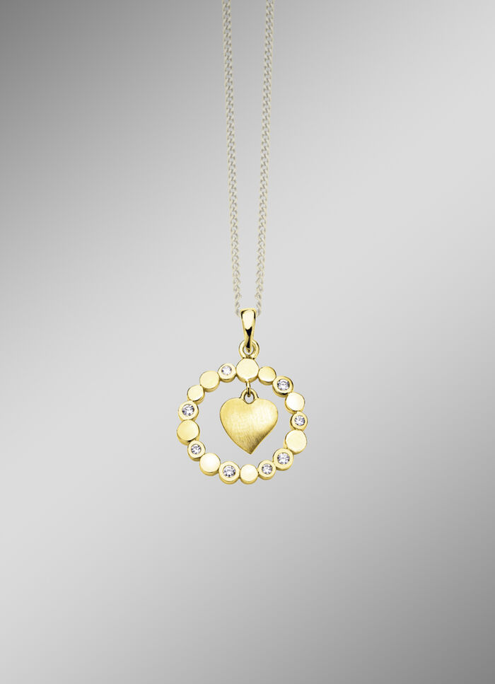 S&uuml;sser Herz-Anh&auml;nger mit Zirkonia 