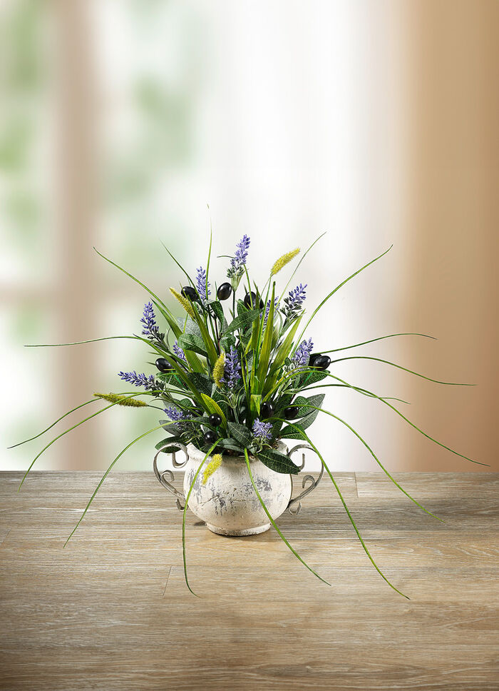 Lavendel-Gesteck im Topf 