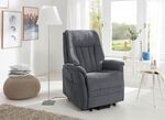 TV-Sessel mit Motor und Aufstehhilfe DUNKELGRAU