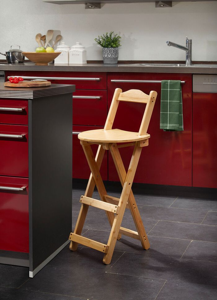 Klapp-Hocker aus Bambus 