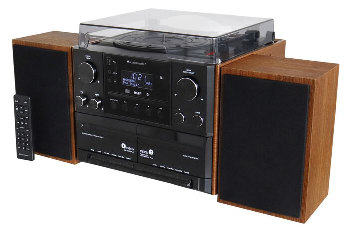 Nostalgie-Stereoanlage mit Fernbedienung BRAUN