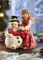 Engel mit Schneemann von Goebel 