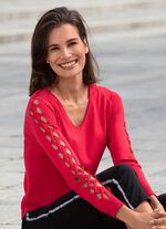 Pullover in weicher leicht gl&auml;nzender Qualit&auml;t 