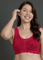Superbequemer Anita BH aus elastischer Spitze ROT