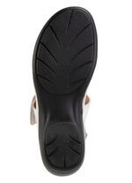 ELENA EDEN, schicke Damen-Sandalen, Weite H, mit herausnehmbarem Fussbett ECRU