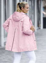 Funktions-Longjacke mit abnehmbarer Kapuze ROSÉ