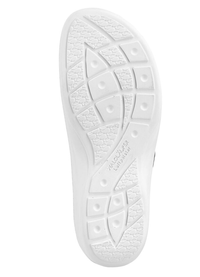 Waldl&auml;ufer Pantolette mit Metallschmuck mit Glitzersteinchen ANTIKGOLD