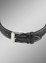 Modische, sportliche Damen-Lederarmbanduhr 