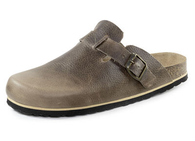 GINO GALANTE Clog aus schattiertem, genarbtem Rindleder, , large