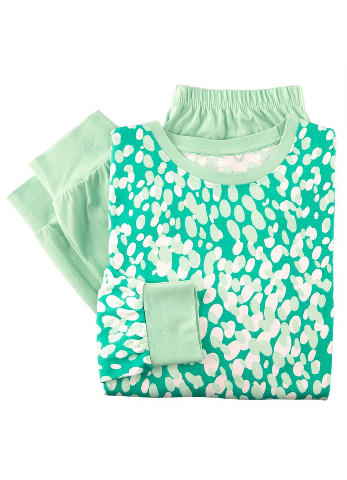 Zweierpack Schlafanz&uuml;ge mit B&uuml;ndchenabschl&uuml;ssen  