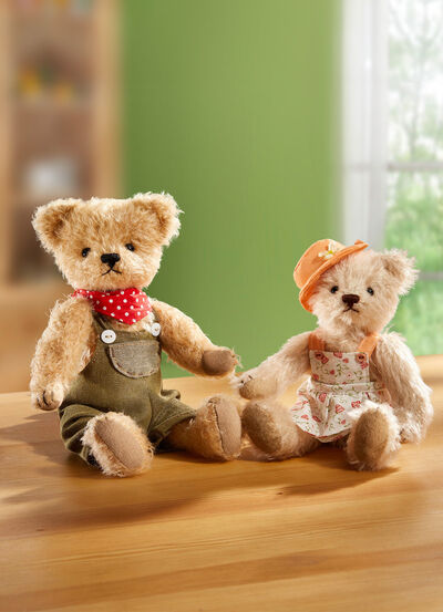 Teddy aus hochwertigem Mohairplüsch - 