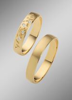 Satinierter Trauring 