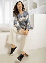 Hose in modischer Weite BEIGE