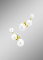 Stilvolle Ohrstecker mit Süsswasser-Zuchtperlen 