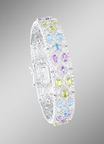 Armband aus Silber mit Edelsteinen 