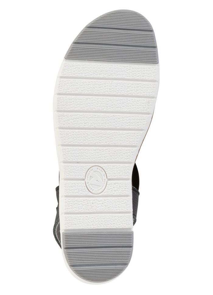 ELENA EDEN Sandale mit praktischen Elastik-Bandagen SCHWARZ