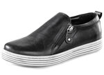 Gemini Slipper aus weichem Rind-Nappaleder SCHWARZ
