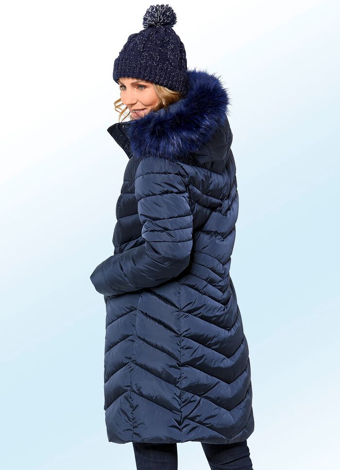 Mantel mit 2-Wege-Rei&szlig;verschluss 