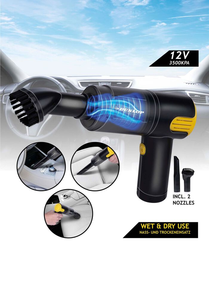 &laquo;Dunlop&raquo; 12-V-Autostaubsauger 