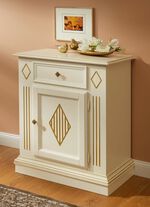 Kommodenserie mit kunstvollen Verzierungen und Echtholzfurnier CREME-GOLD