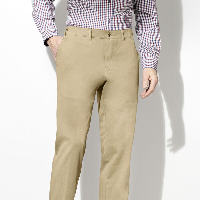 Hose von «Francesco Botti» mit Komfortbund in 3 Farben BEIGE