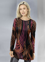 Strick-Tunika in Jacquard-Dessin 