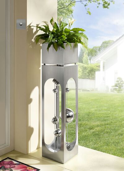 Pflanzs&auml;ule Patio aus rostfreien Edelstahl 
