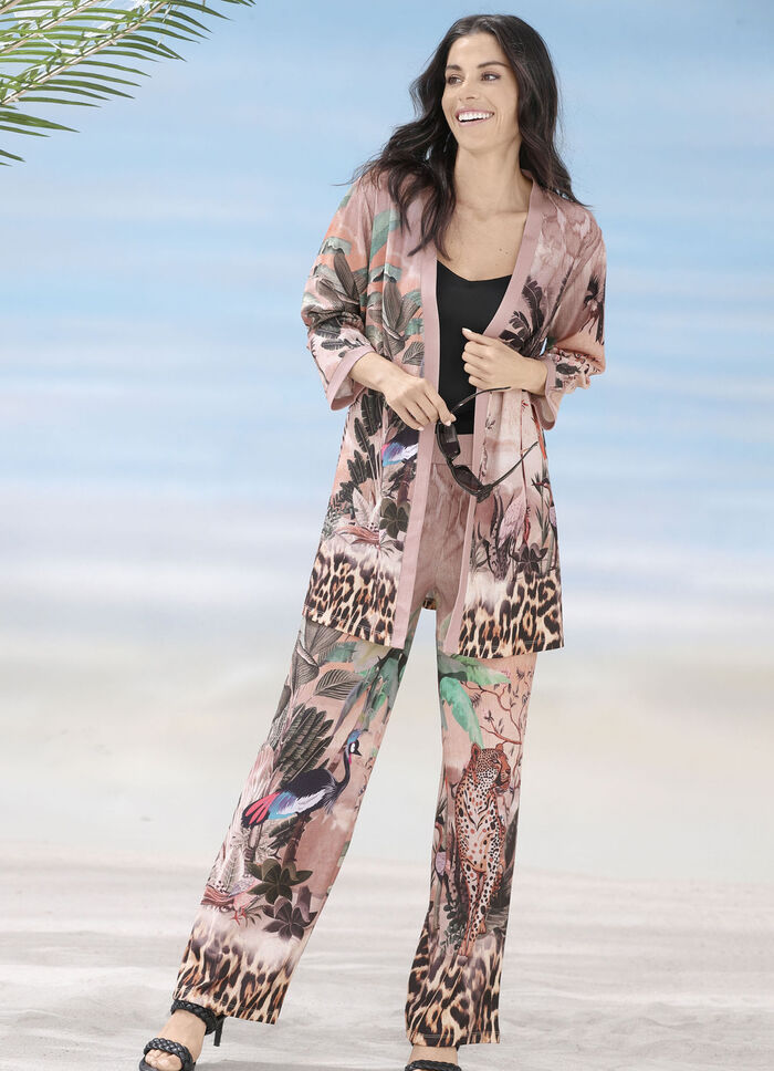 Laurina Blusenjacke mit farbbrillantem Druckdessin 