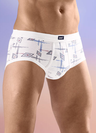 Fünferpack Slips mit Alloverdessin - 