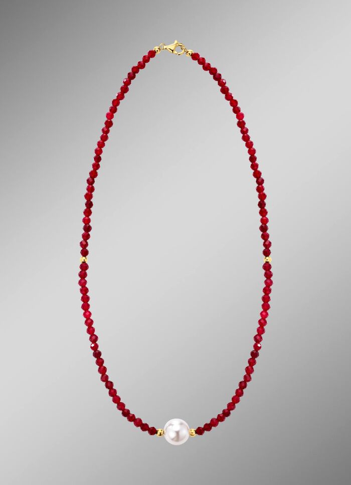 Halskette mit  Muschelkernperle 